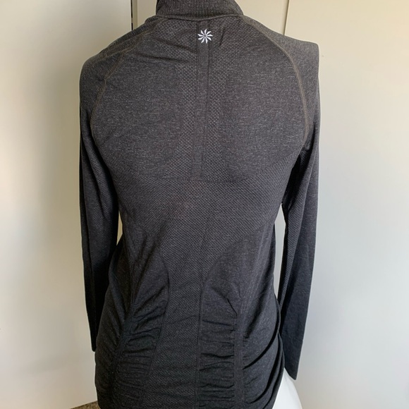 Athleta Fast Track 1/4 zip charcoal pullover - Picture 7 of 7